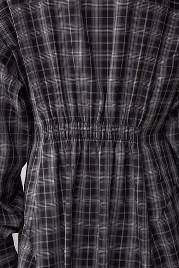 チェックボウタイワンピース 詳細画像