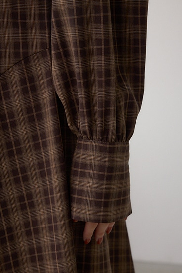 チェックボウタイワンピース 詳細画像