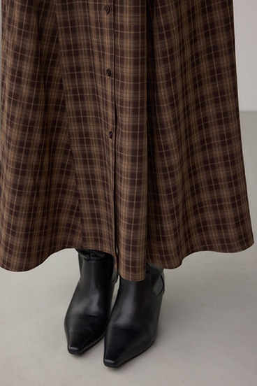 チェックボウタイワンピース 詳細画像