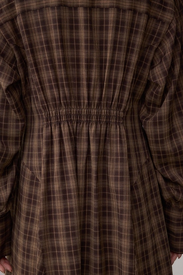 チェックボウタイワンピース 詳細画像