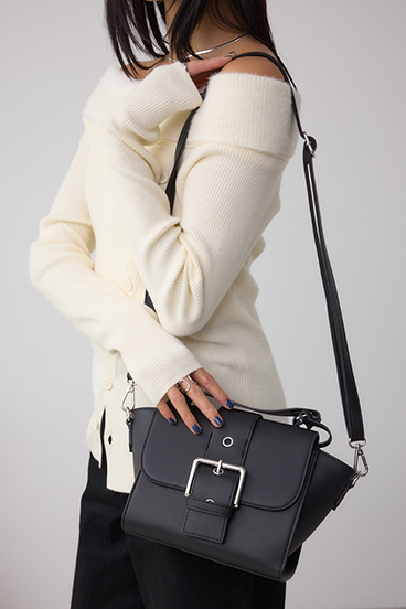 ベルトデザインフラップダイアゴナルバッグ 詳細画像