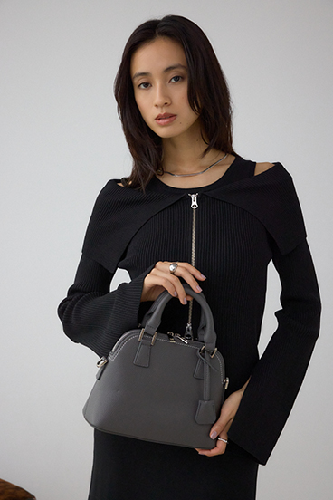 ダブルジッパーハンドバッグ 詳細画像