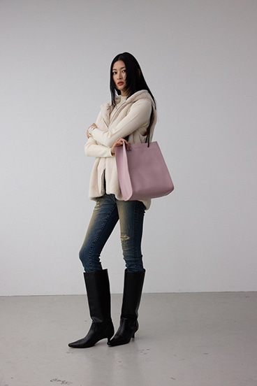 ナローハンドルショッパーバッグ 詳細画像