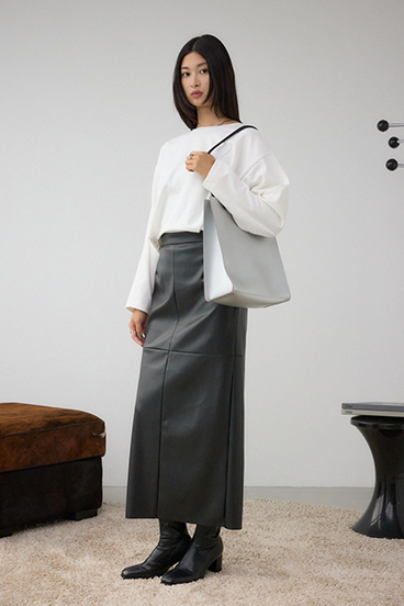 ナローハンドルショッパーバッグ 詳細画像