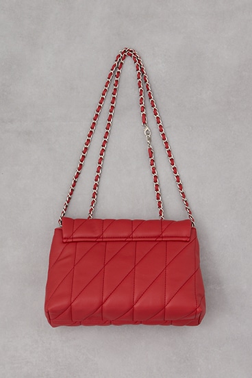 フェイクレザーキルティングバッグ 詳細画像