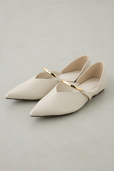 ルクスメタルポインテッドトゥパンプス