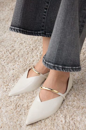 ルクスメタルポインテッドトゥパンプス