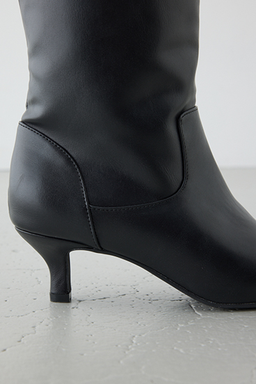 ローヒールロングブーツ 詳細画像