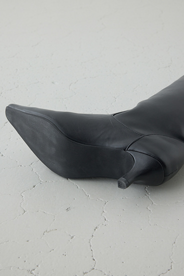 ローヒールロングブーツ 詳細画像