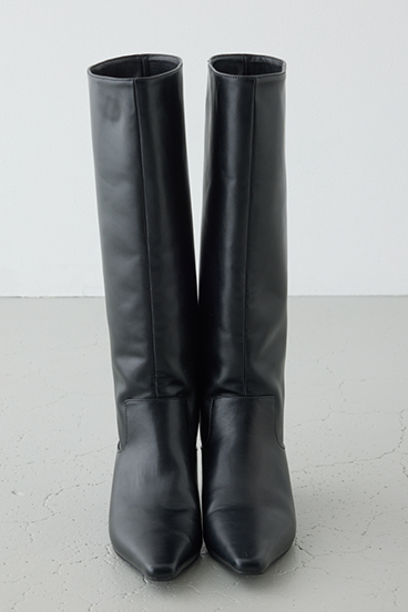 ローヒールロングブーツ 詳細画像