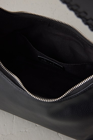 オーバーロックデザインハンドバッグ 詳細画像