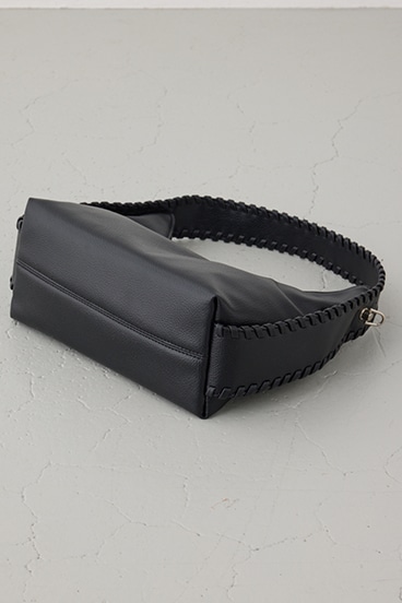 オーバーロックデザインハンドバッグ 詳細画像