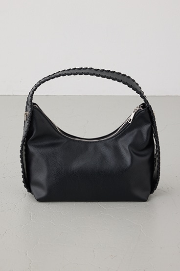 オーバーロックデザインハンドバッグ 詳細画像