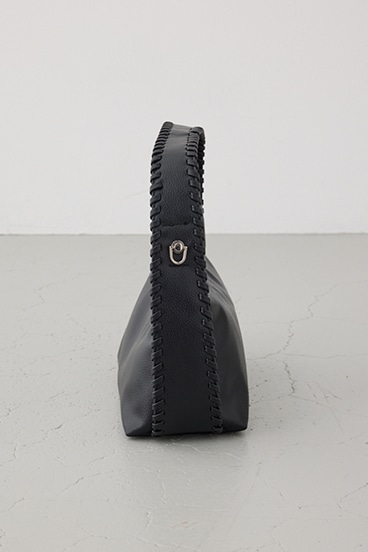 オーバーロックデザインハンドバッグ 詳細画像