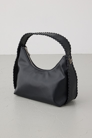 オーバーロックデザインハンドバッグ 詳細画像