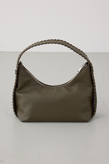 オーバーロックデザインハンドバッグ 詳細画像