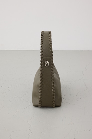 オーバーロックデザインハンドバッグ 詳細画像