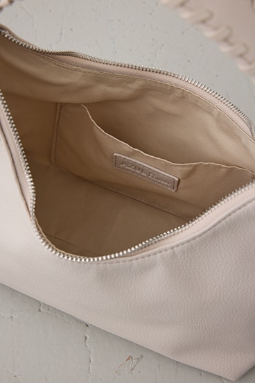 オーバーロックデザインハンドバッグ 詳細画像