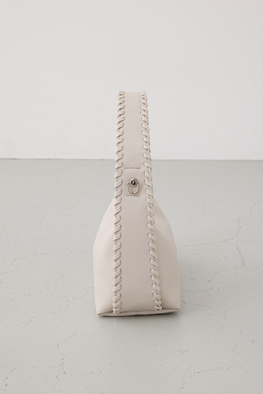 オーバーロックデザインハンドバッグ 詳細画像