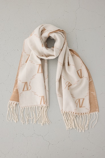 AZモノグラム柄ストール 詳細画像