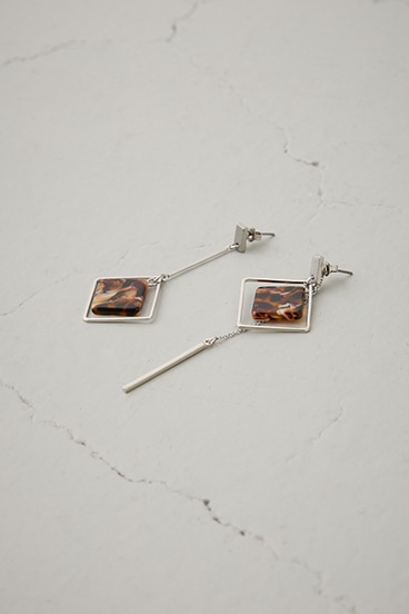 アクリル×メタルアシンメトリーピアス 詳細画像