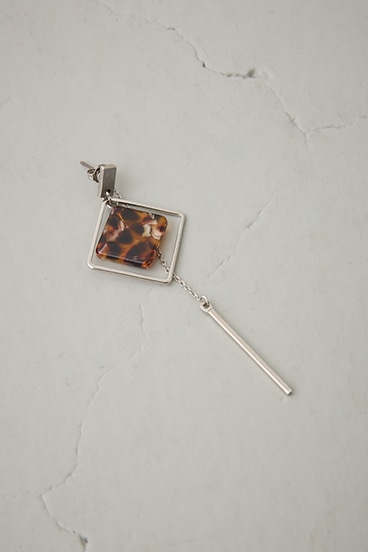 アクリル×メタルアシンメトリーピアス 詳細画像