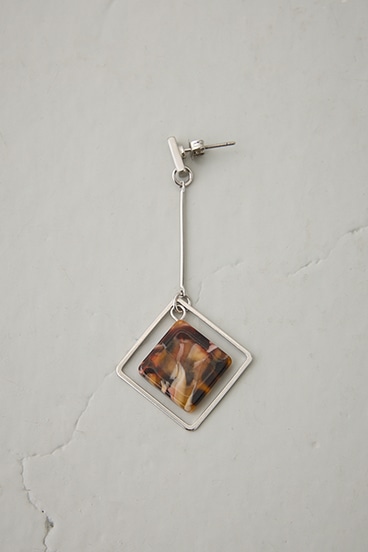 アクリル×メタルアシンメトリーピアス 詳細画像