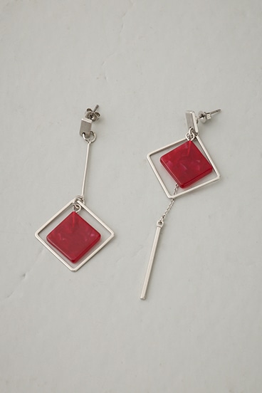 アクリル×メタルアシンメトリーピアス 詳細画像