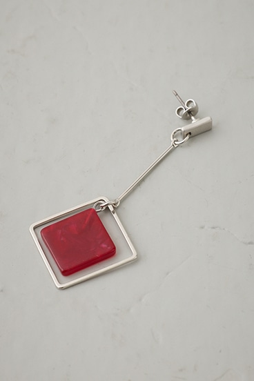 アクリル×メタルアシンメトリーピアス 詳細画像