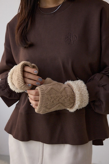 ニットハンドウォーマー