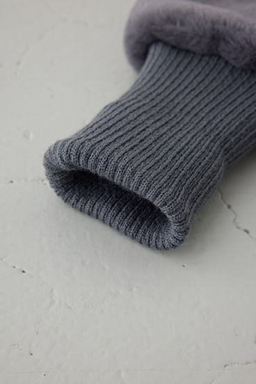 配色ストラップ2WAYフェイクファーミトン 詳細画像