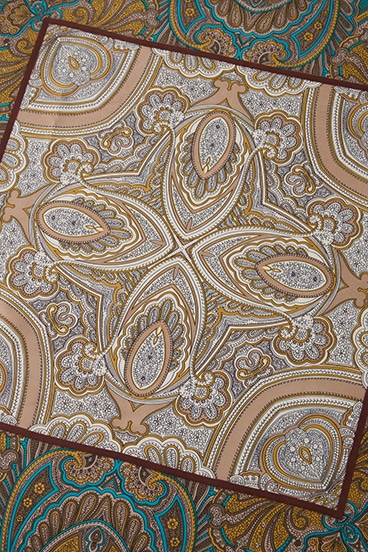ペイズリー柄スカーフ 詳細画像