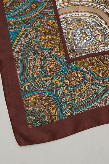 ペイズリー柄スカーフ 詳細画像