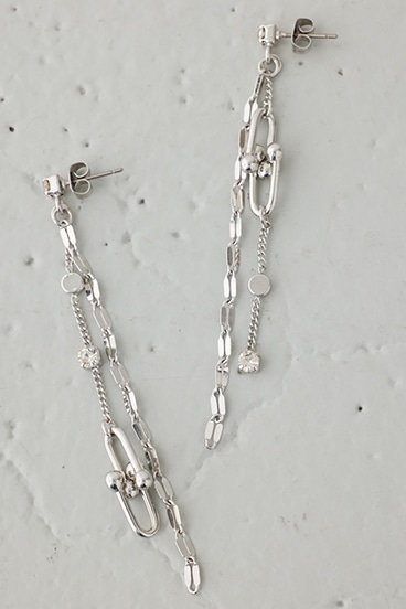 Uチェーンスウィングピアス 詳細画像