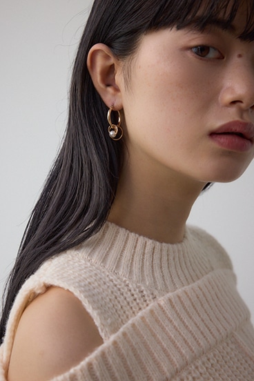 マルチモチーフミニフープピアス