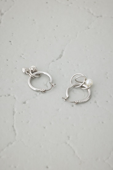 マルチモチーフミニフープピアス 詳細画像