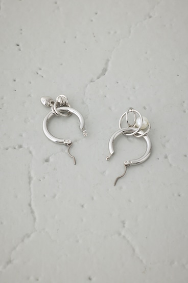 マルチモチーフミニフープピアス 詳細画像