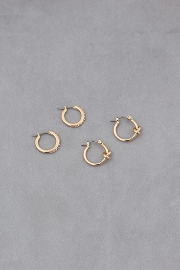 プチフープピアスセット 詳細画像