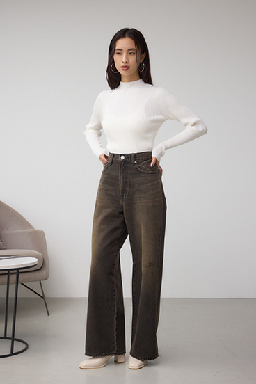 VENUSハイネックリブニット 詳細画像