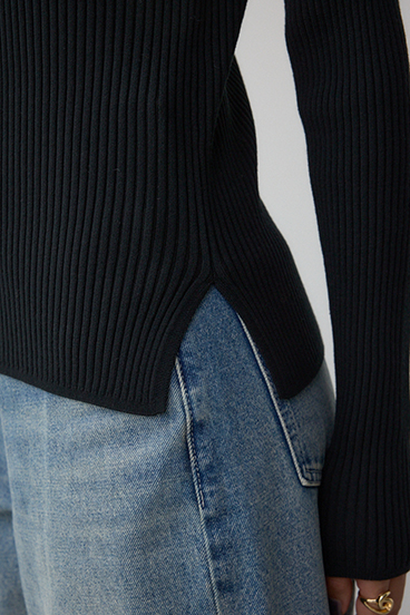 VENUSハイネックリブニット 詳細画像