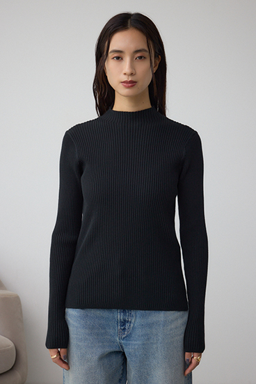 VENUSハイネックリブニット 詳細画像