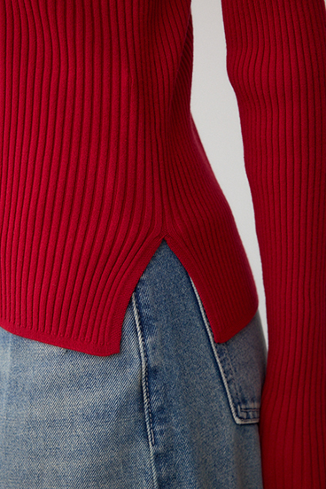 VENUSハイネックリブニット 詳細画像