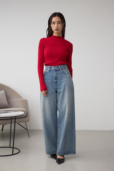 VENUSハイネックリブニット 詳細画像