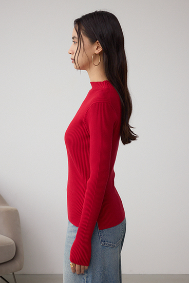 VENUSハイネックリブニット 詳細画像