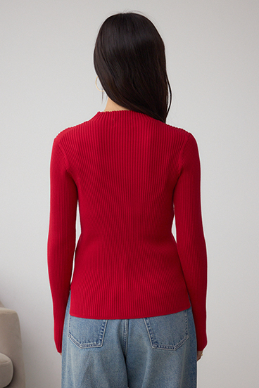 VENUSハイネックリブニット 詳細画像