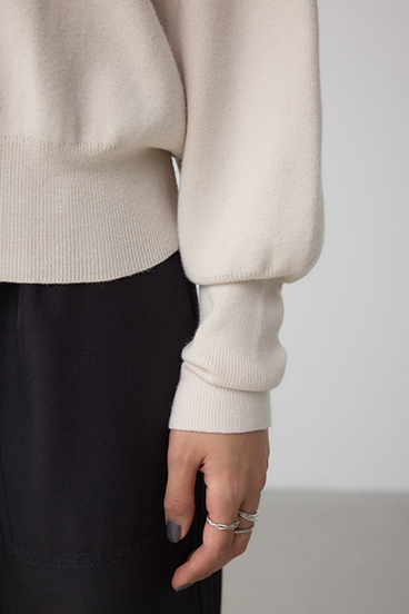 ボリュームスリーブニット 詳細画像