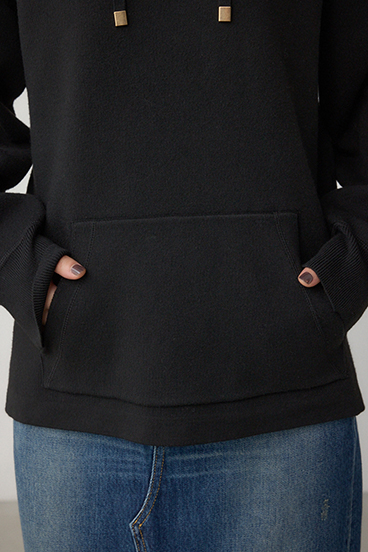 スウェッターニットパーカー 詳細画像