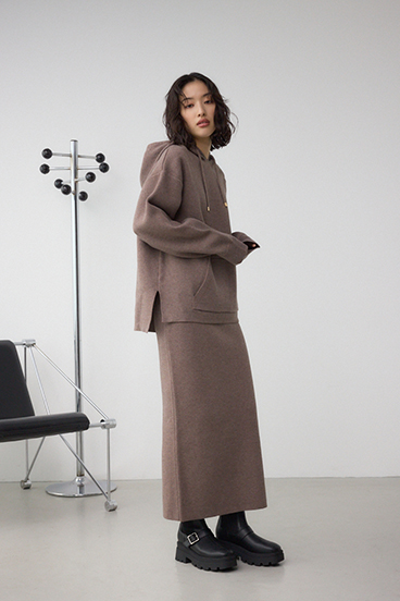 スウェッターニットパーカー 詳細画像