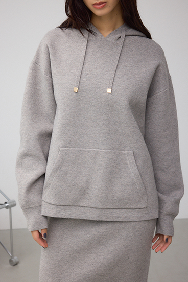 スウェッターニットパーカー