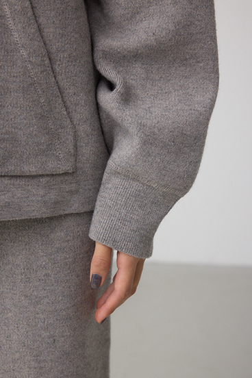 スウェッターニットパーカー 詳細画像